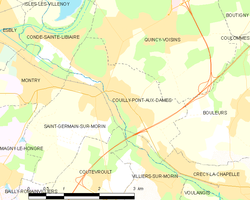 Map commune FR insee code 77128